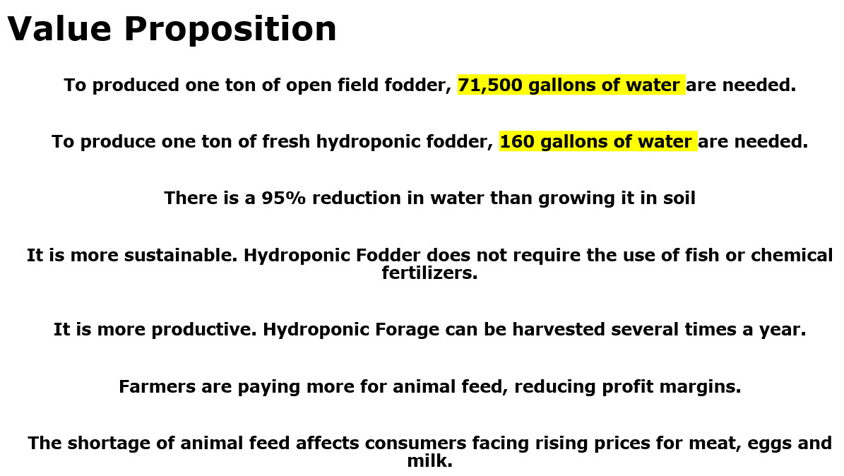 Value proposition overview